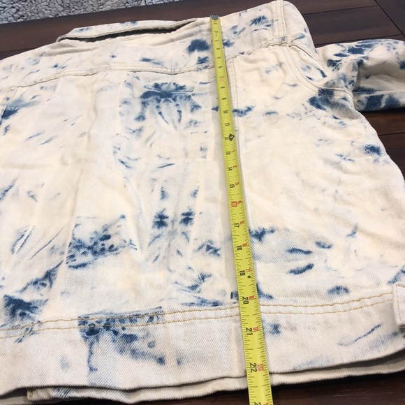Free People Rumors Tie Dye Denim Jacket - Picture 14 of 15